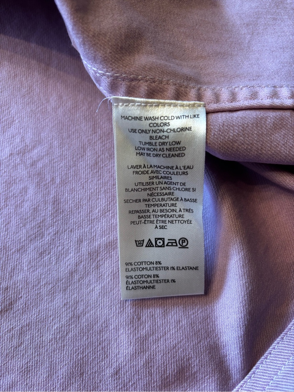 Anthropologie Pilcro Denim Carpenter Maxi Skirt Lilac Size 6 - Picture 8 of 10